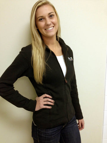 Black Zip Cardigan - Ladies